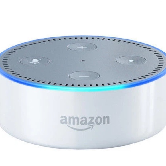Amazon Echo Dot Voice Assistant in White and Gray - Picture 1 of 7